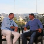 Diego Biasi incontra Jacobus François Pienaar, capitano della nazionale Sudafricana che vinse la coppa del mondo nel 1995 a Cape Town.