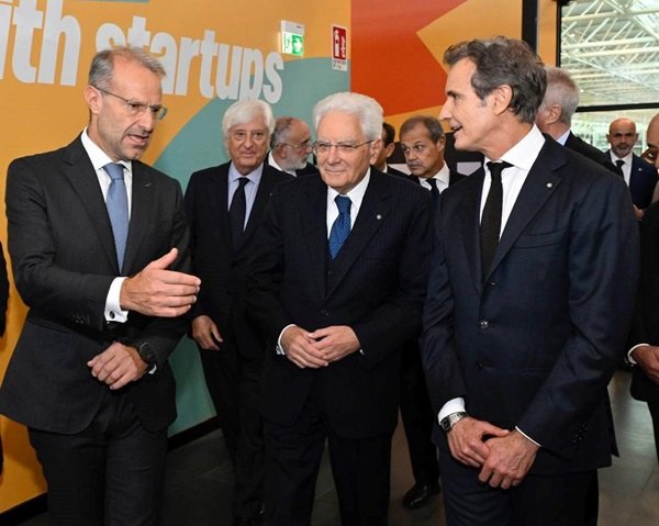 Alessandro Benetton all’aeroporto “Leonardo da Vinci”